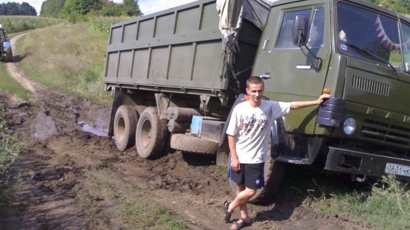 Груженый КАМАЗ