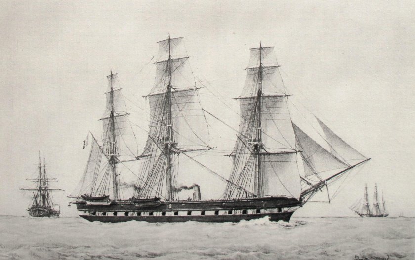 Винтовой Фрегат Pomone, 1845