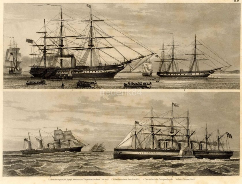 Пароходофрегат винтовой