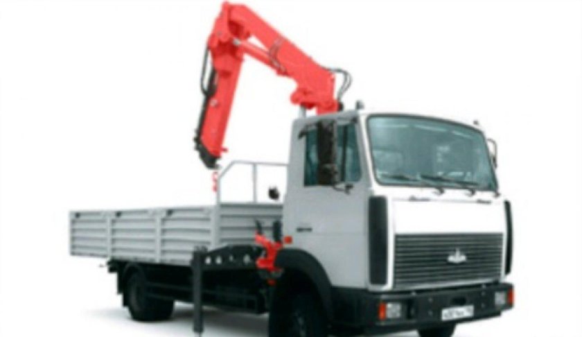 МАЗ 5336 бортовой манипулятор