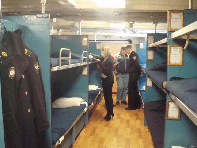 Кубрик в корабле Адмирал Кузнецов