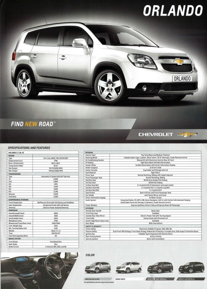 Chevrolet orlando 2013