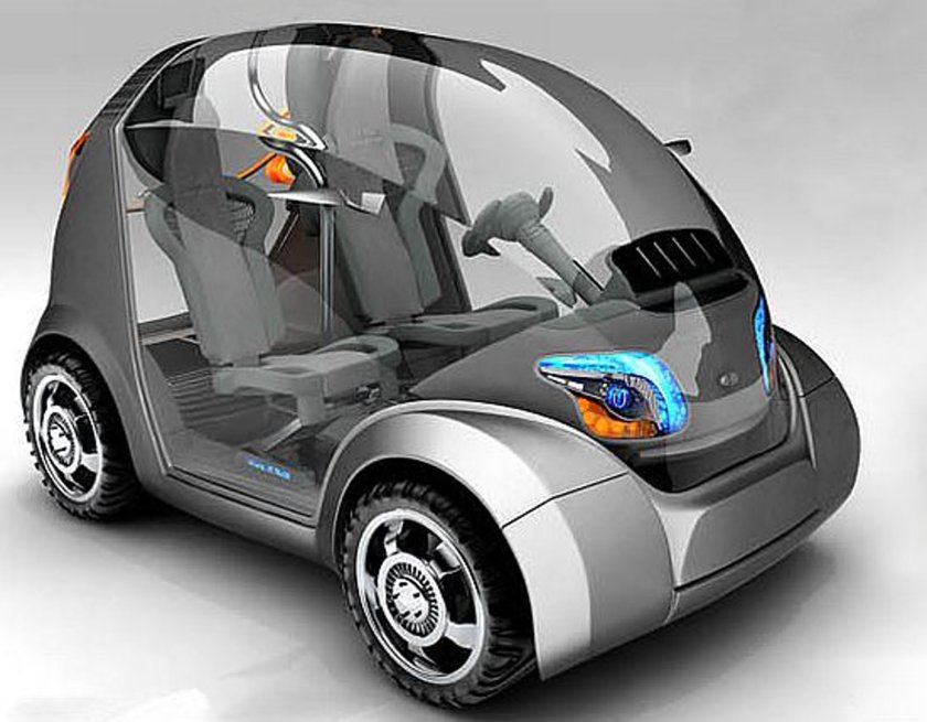 Маленький автомобиль будущего