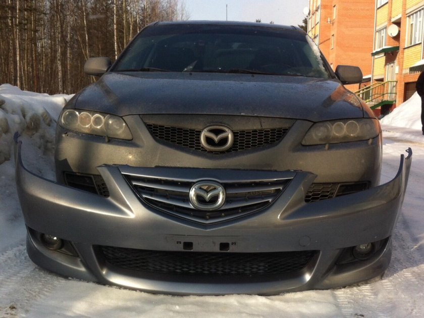 Бампер передний Мазда 6 gg Рестайлинг