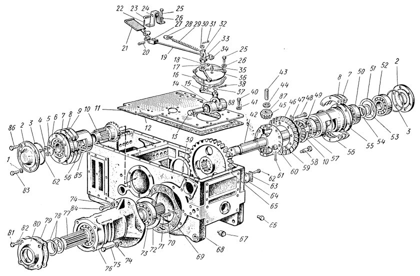 Задний мост трактора ЮМЗ-6