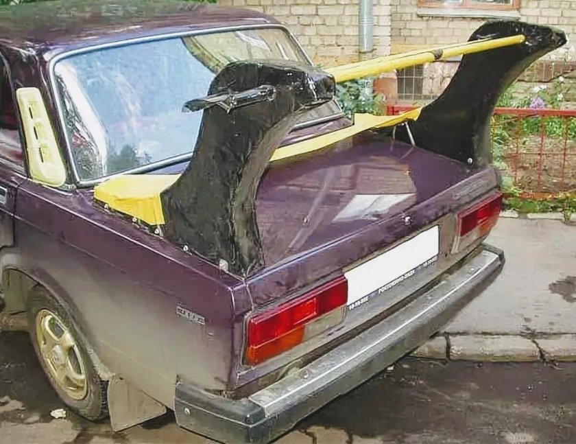 ВАЗ 2107 со спойлером лавочкой