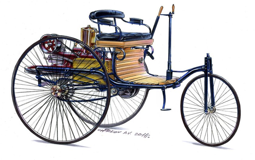 Автомобиль карл бенц 1885 год