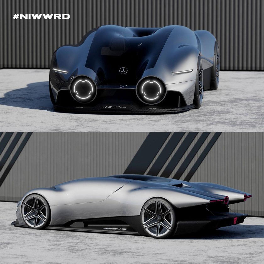 Mercedes benz vision eq silver arrow