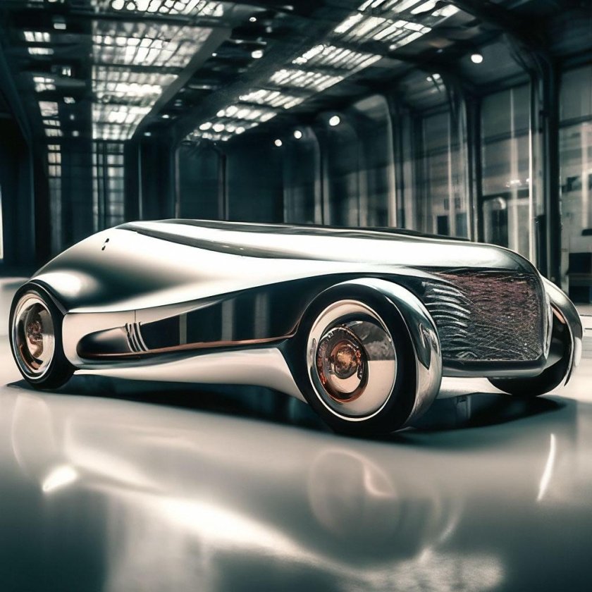 Mercedes-benz vision eq silver