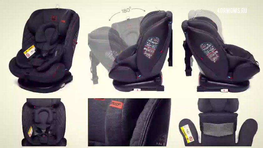 Автокресло "Shelter" Baby Care (поворотная база,Isofix) 0-36 кг