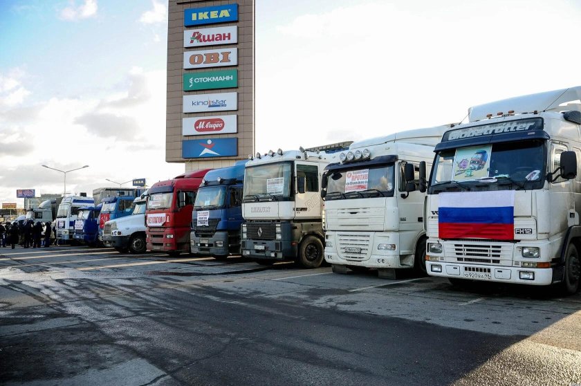 Стоянка грузовых автомобилей