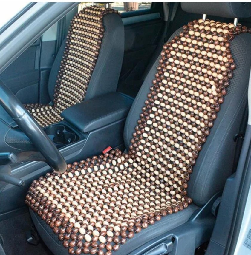 Накидка на сиденье деревянная массажная