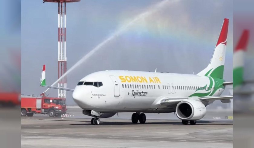 Самолет таджикистан сомон эйр