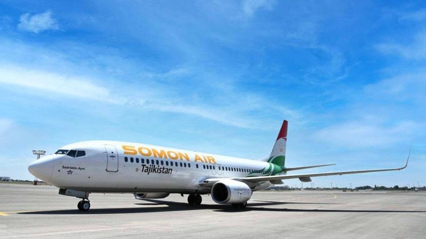 Самолет Таджикистан сомон Эйр