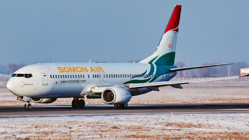 Самолет Таджикистан сомон Эйр