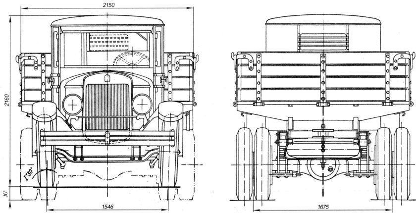 ЗИС-5 чертежи кабины