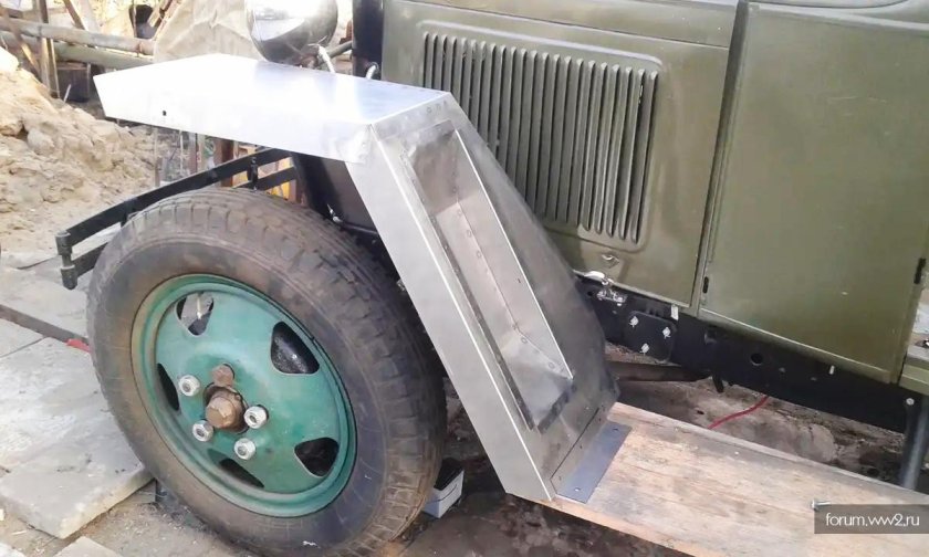 Полуторка ГАЗ АА лебедка