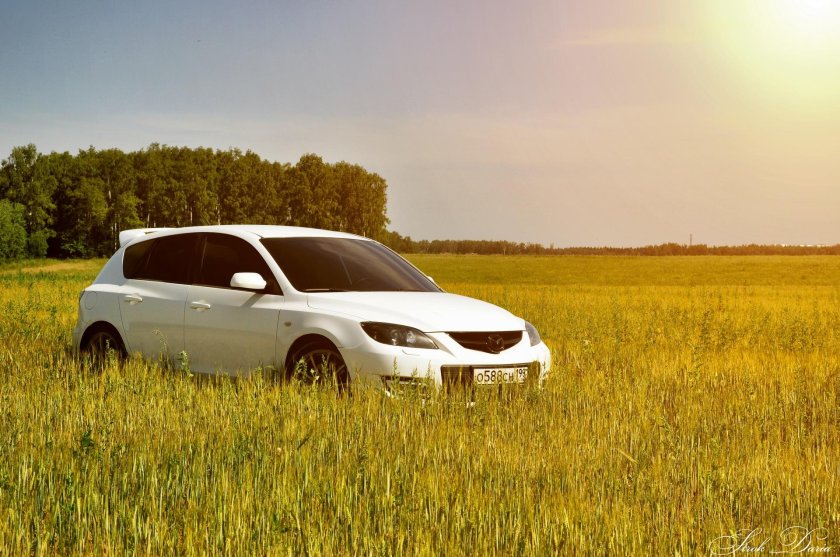 Машина в поле