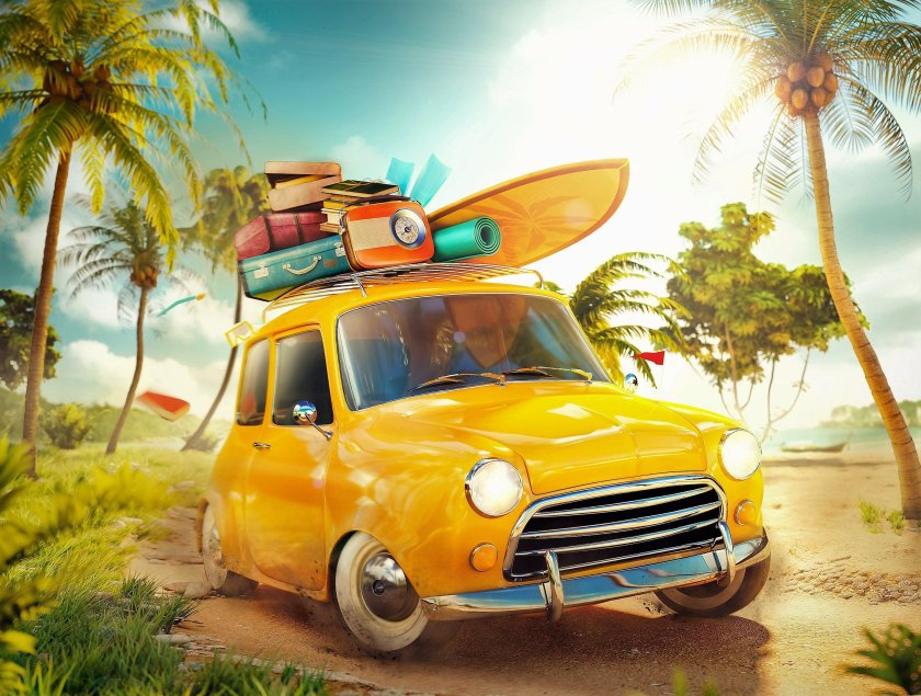 Машина лето