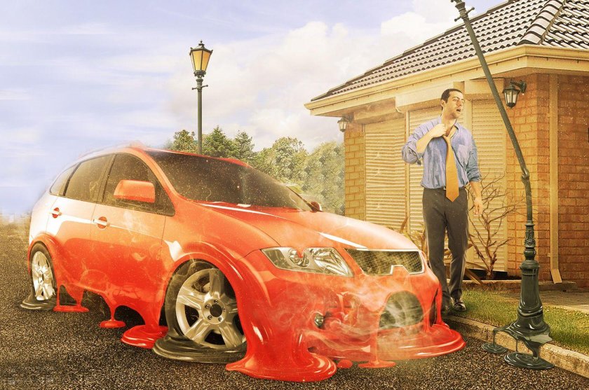 Жара в автомобиле