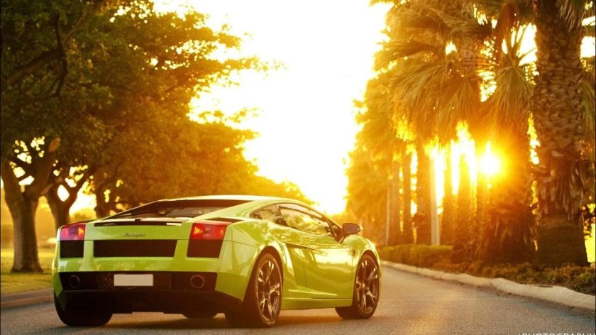 Lamborghini Gallardo зеленый