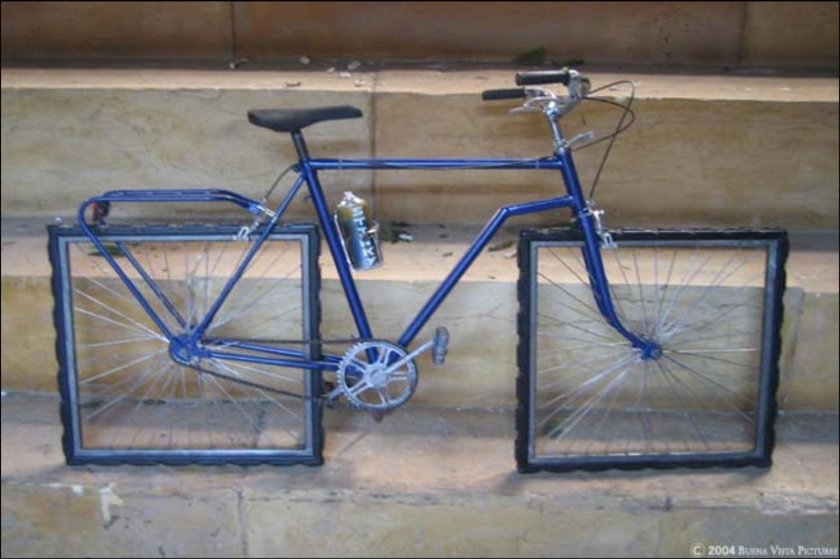 Велосипед с квадратными колесами