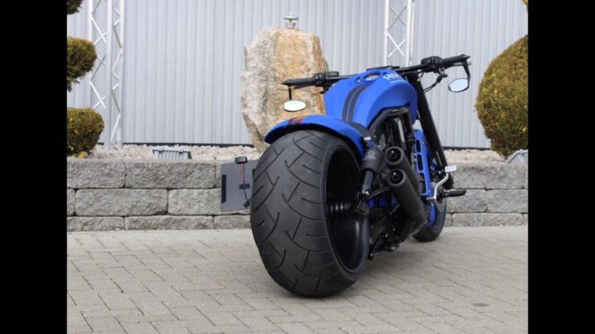 Харлей с широким колесом