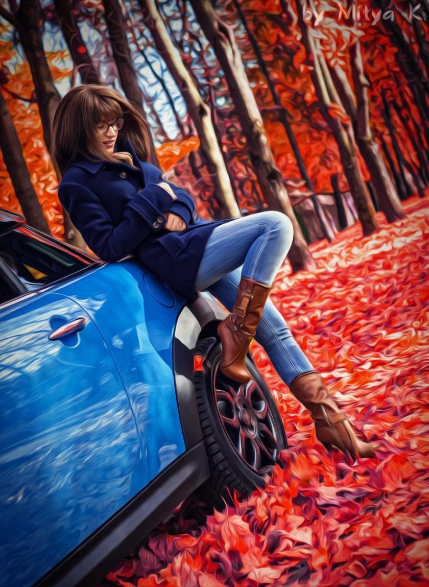 Фотосессия с машиной