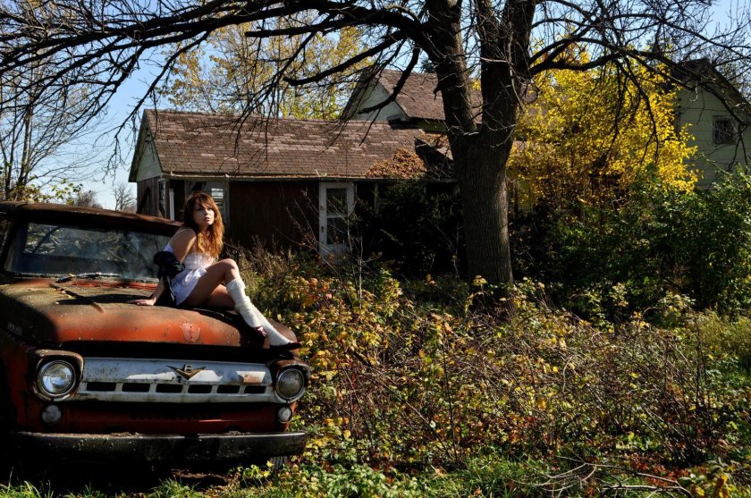 Машина в деревне