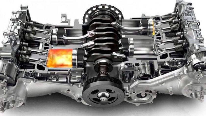 Оппозитный двигатель Субару