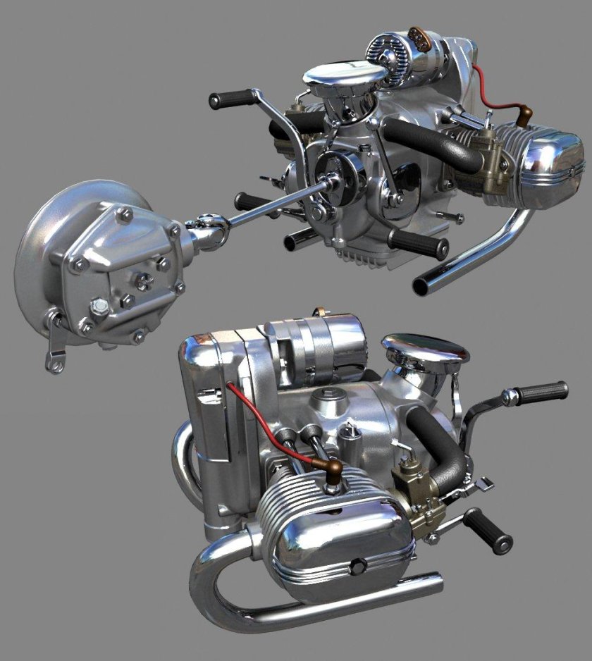 Оппозитный двигатель Урал