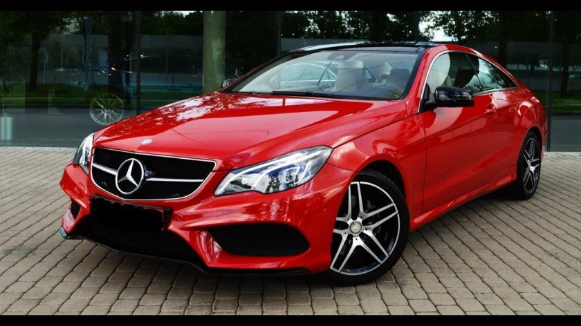 Mercedes e200 красный