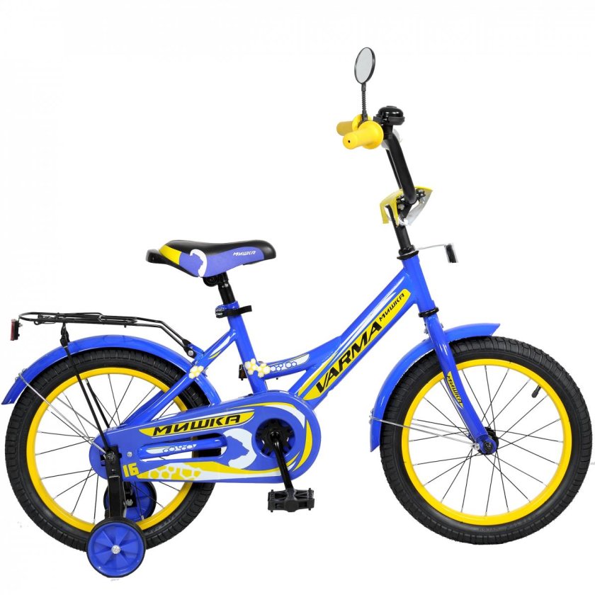 Мишка на велосипеде