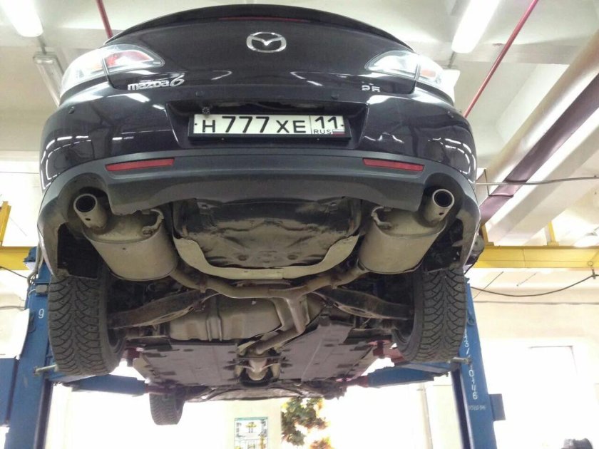 Mazda CX-5 снизу