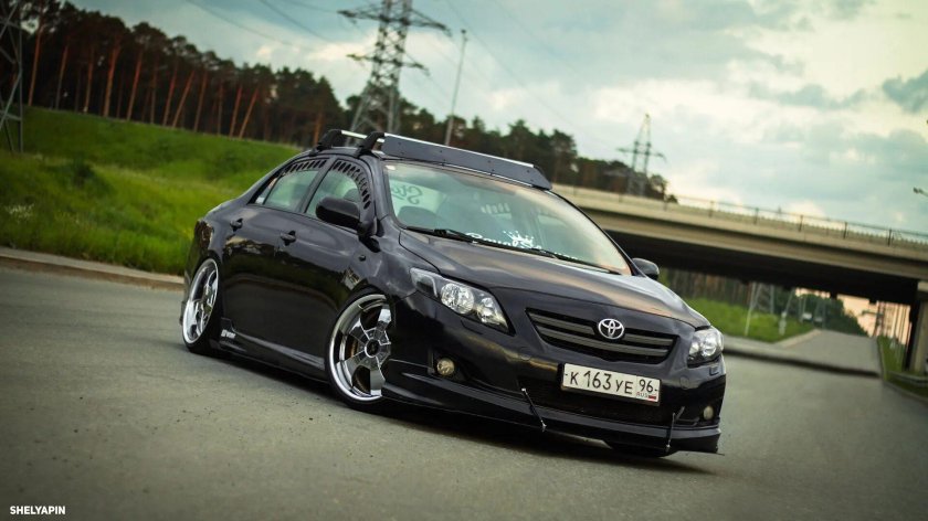 Toyota Corolla e150 stance