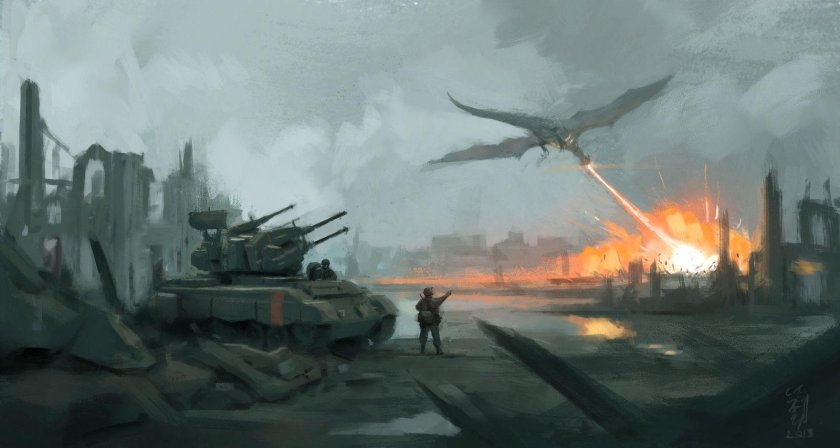 Дизельпанк война аниме