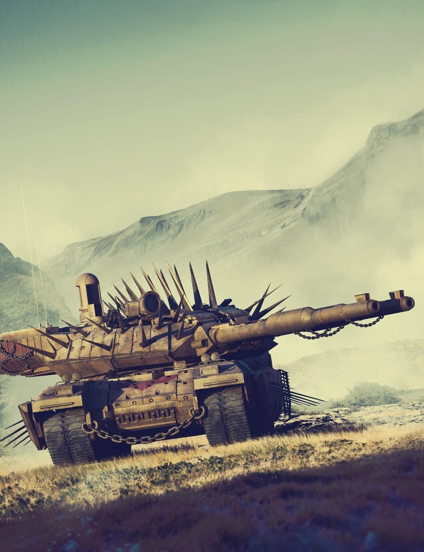 Танк в постапокалипсисе