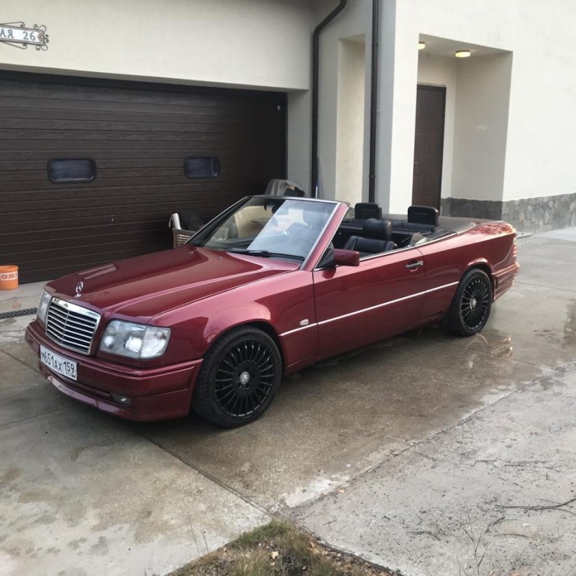 W124 кабриолет Мерседес установка заднего стеклоподъемника