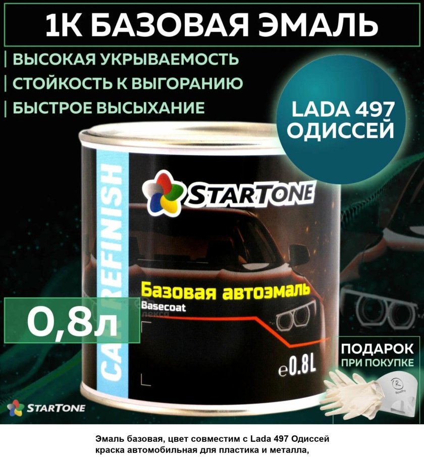Startone краска автомобильная для пластика и