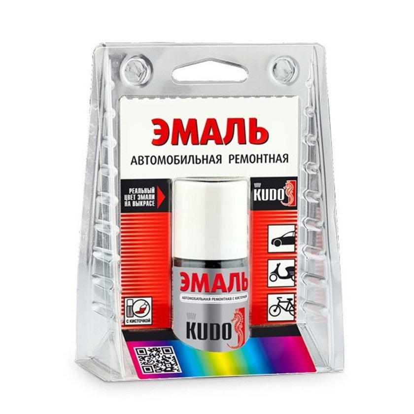 Лак автомобильный ремонтный с кисточкой 15 мл Kudo ku-70000
