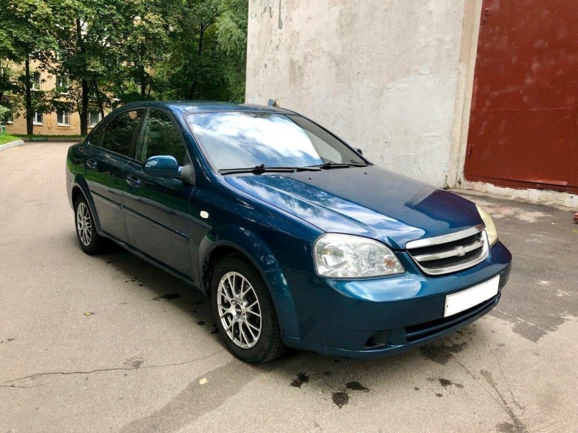 Шевроле Лачетти 2007 синяя