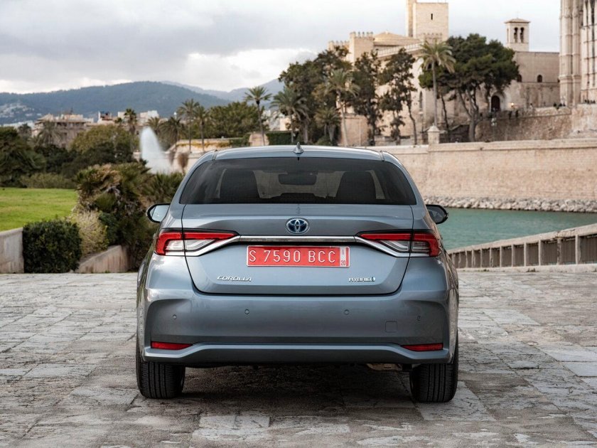 Новая Королла сзади