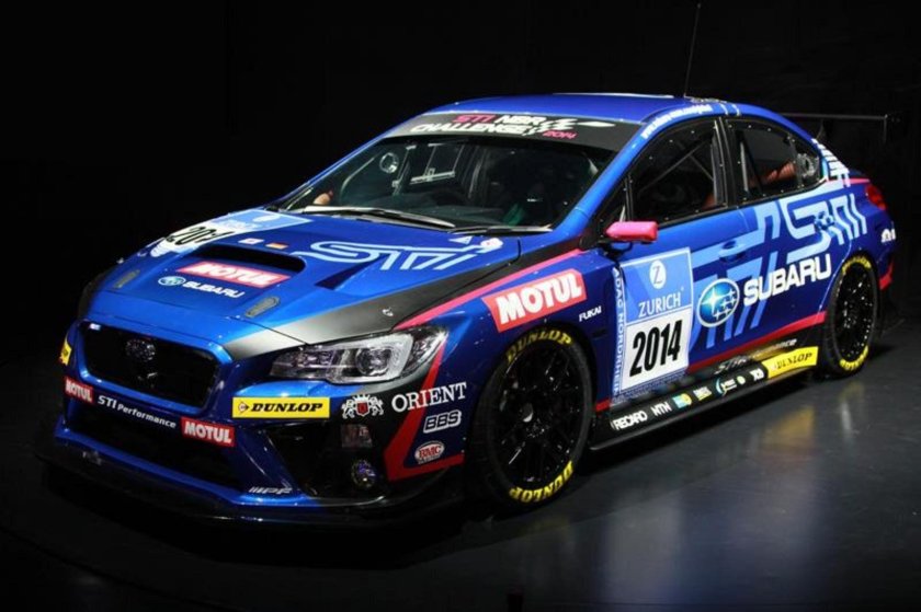 Гоночная Субару WRX