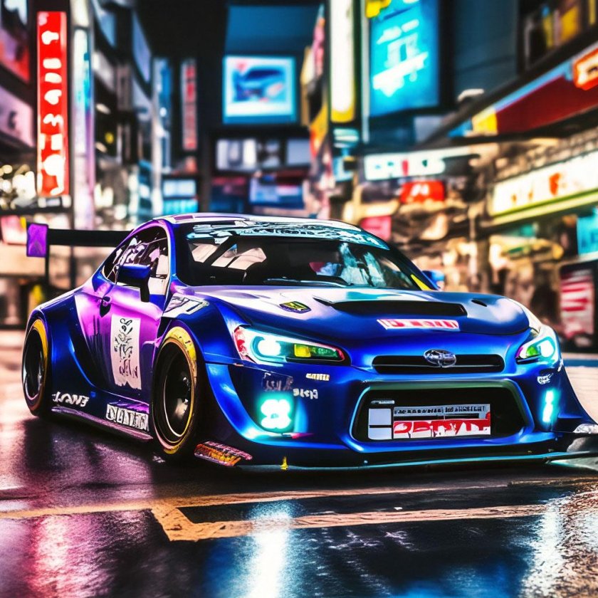 Субару гоночная