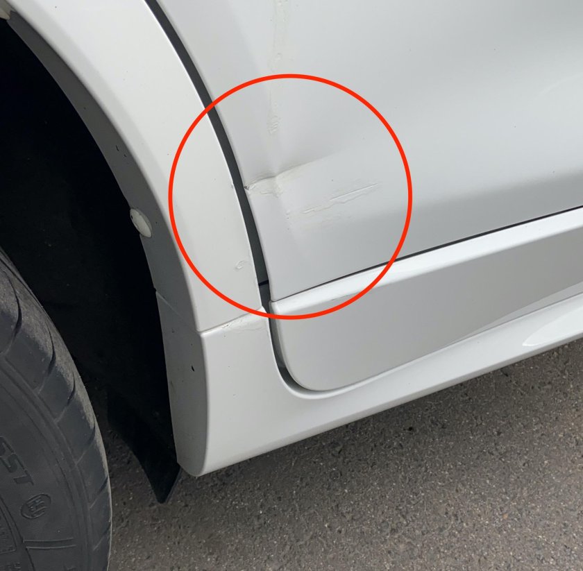 Выпрямление задней двери Рено Логан 2 вмятины