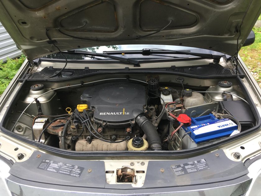Подкапотка Рено Логан 1