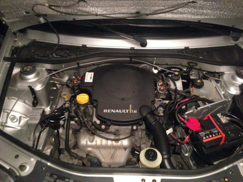 Подкапотка Логан 1.6