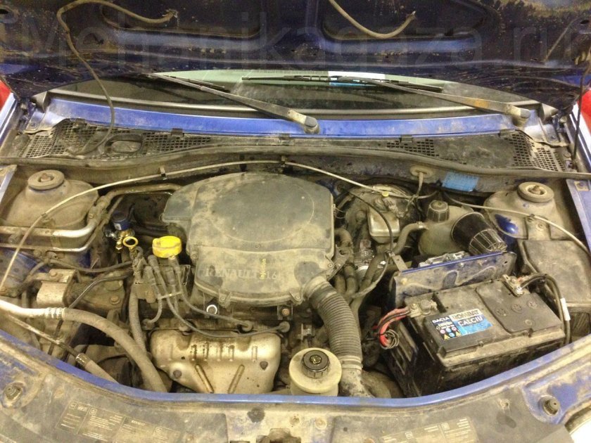 Подкапотное пространство рено логан 2