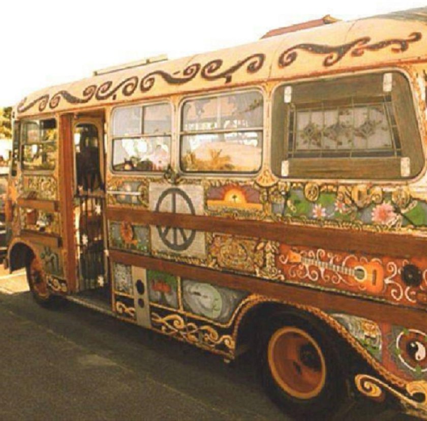 Хиппи стиль автобус
