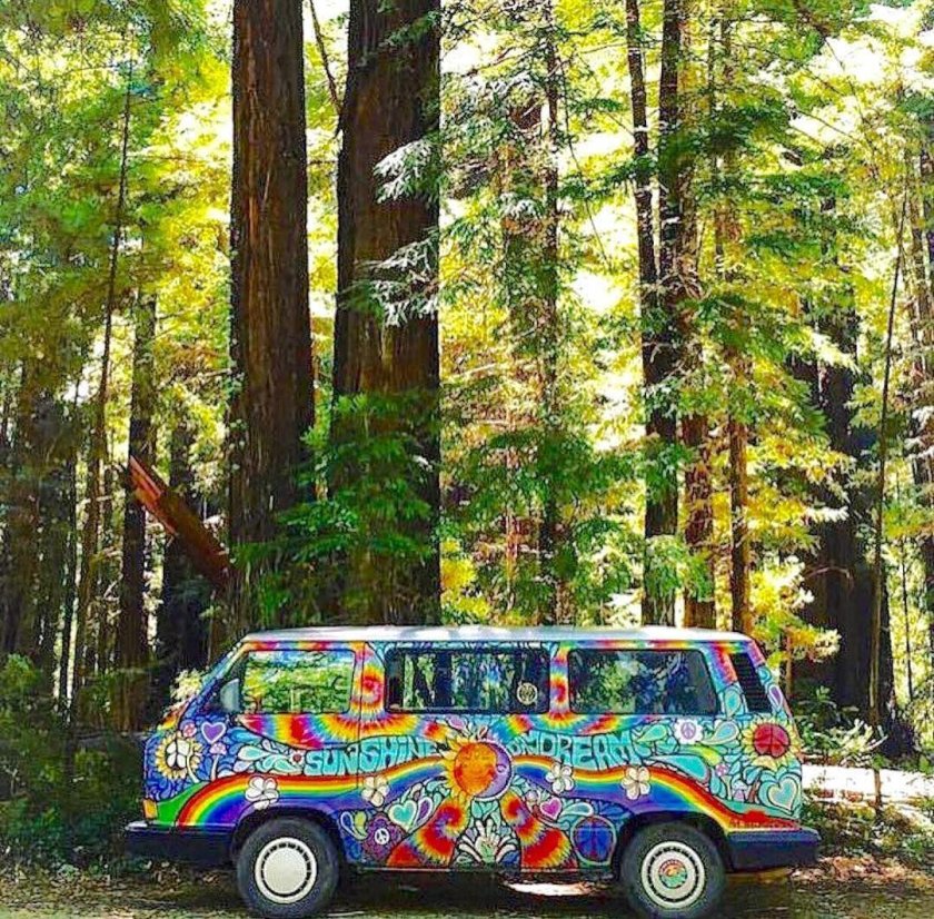 Volkswagen transporter t3 хиппи